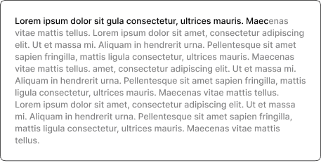 Editor preview with floating menu