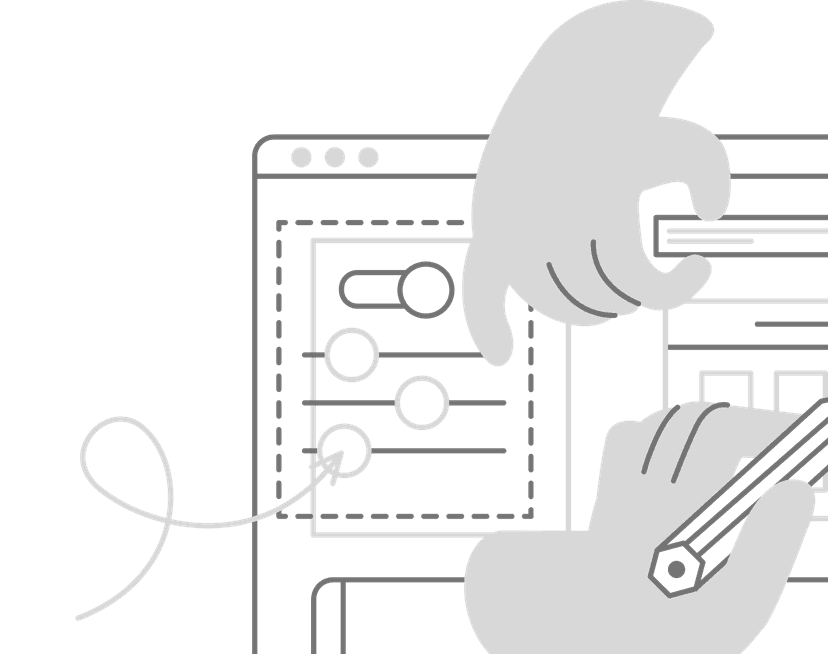 No complex UI handling illustration