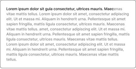 Editor preview with floating menu