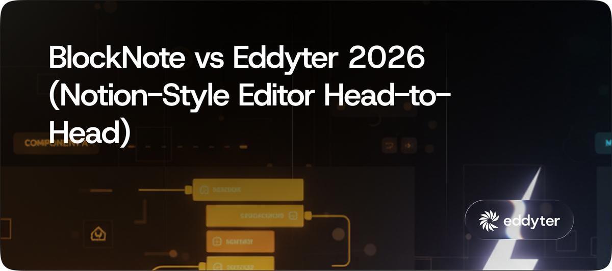 BlockNote vs Eddyter 2026: Free MPL vs $12/mo (+ AI)