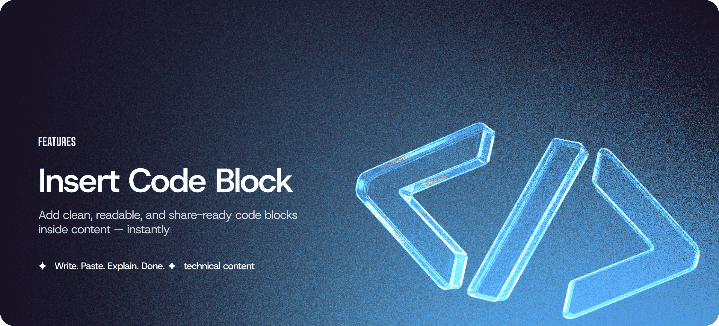 Insert Code Block: Add Clean, Readable Code to Your Content Instantly