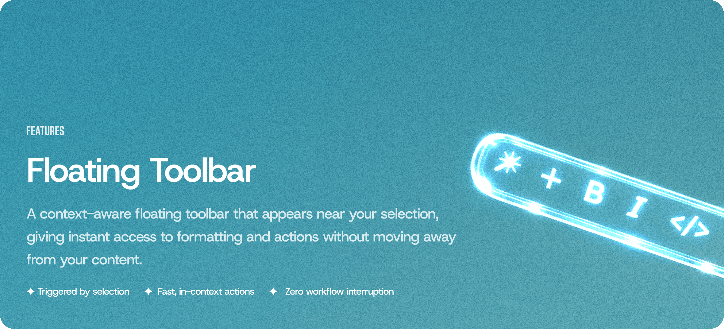 Floating Toolbar