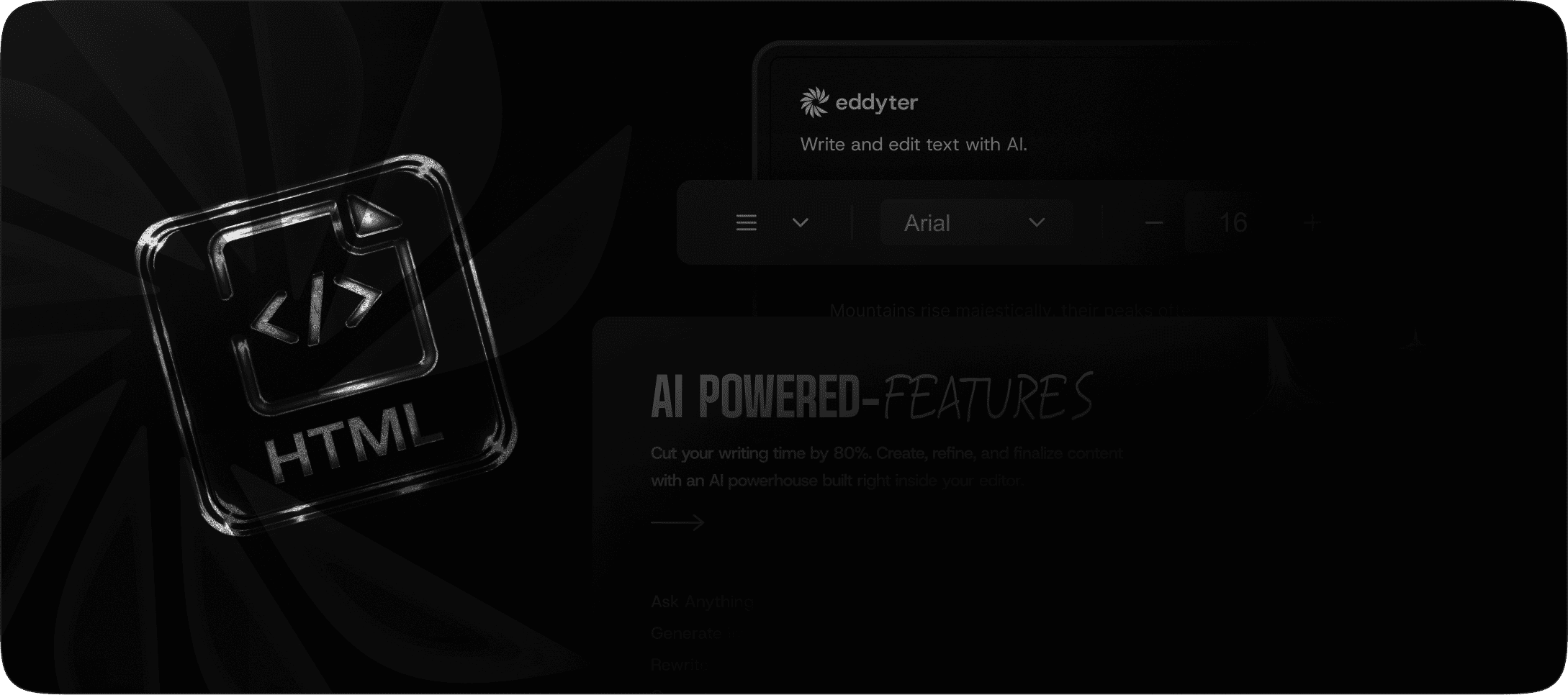 Embeddable HTML Editor for Web Applications