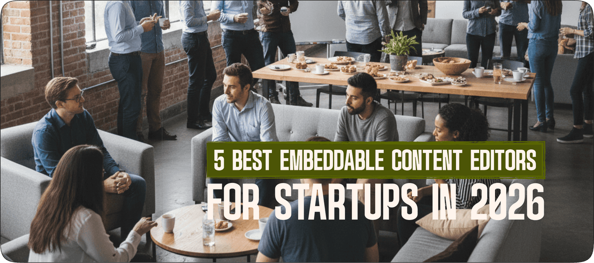 5 Best Embeddable Content Editors for Startups in 2026 (Without Breaking the Budget)